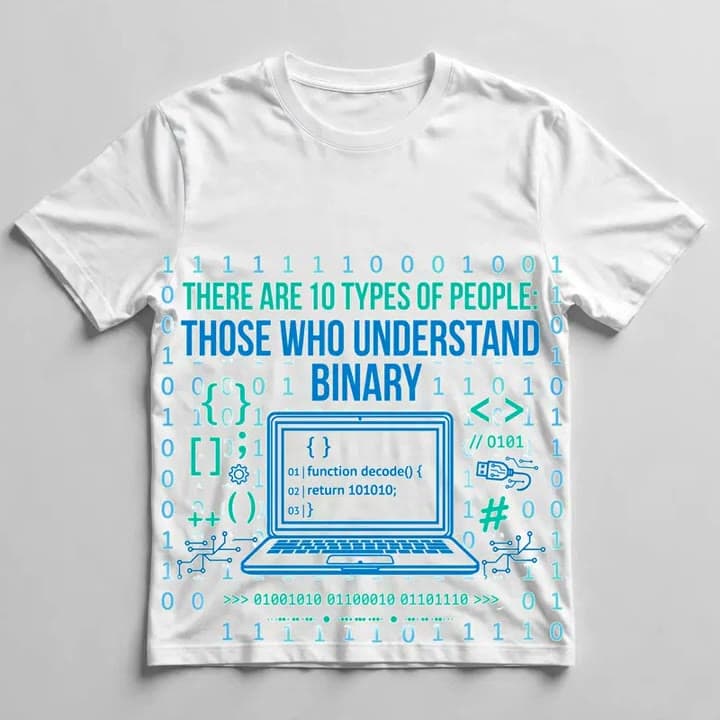 There Are 10 Types of People: Those Who Get Binary T-Shirt — video 1
