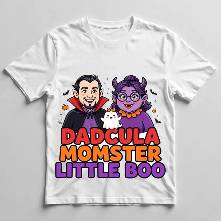 Dadcula, Momster & Little Boo T-Shirt — video 1
