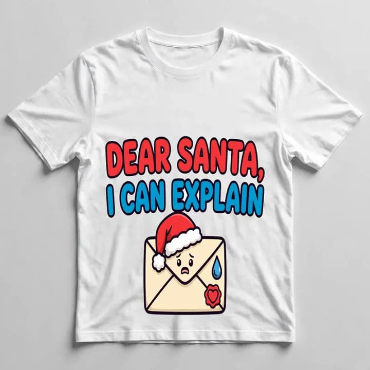 Dear Santa, I Can Explain T-Shirt — video 1