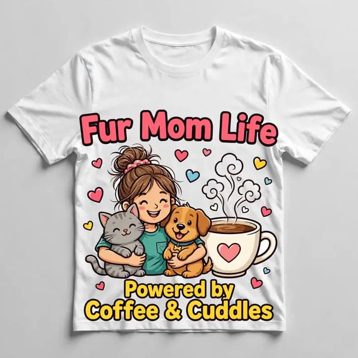 Fur Mom Life T-Shirt — video 1