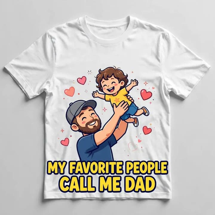 My Favorite People Call Me Dad T-Shirt — video 1