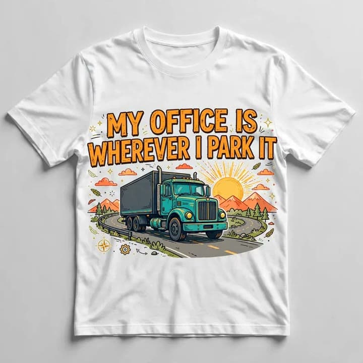 My Office Is Wherever I Park It T-Shirt — video 1