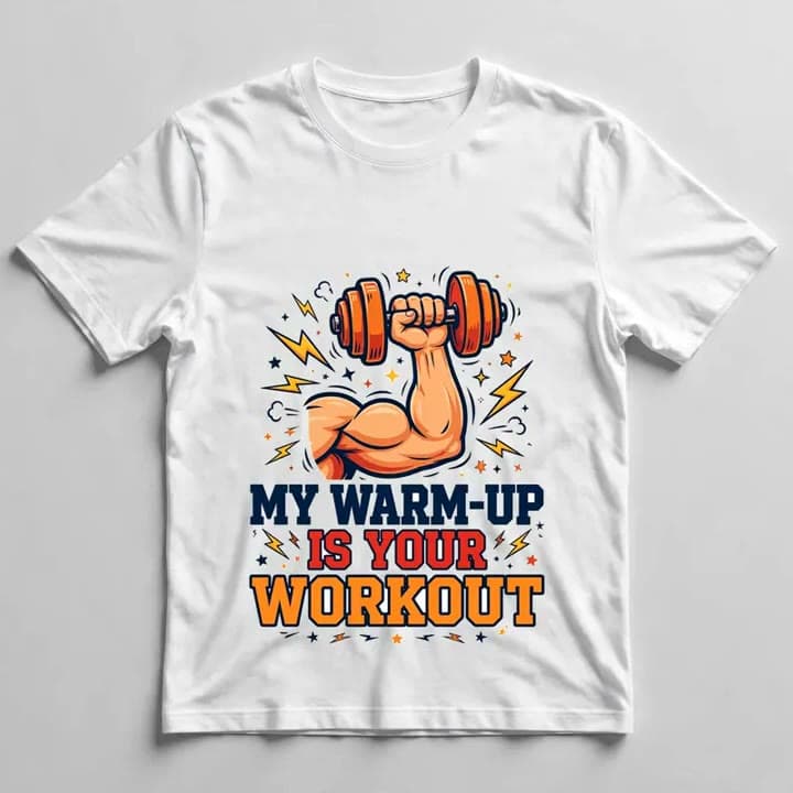 My Warm-Up Is Your Workout T-Shirt — video 1