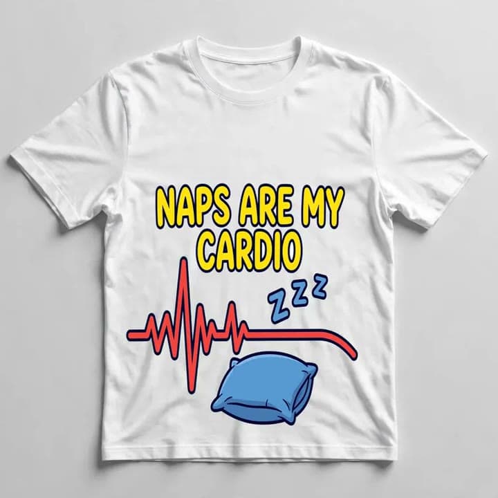 Naps Are My Cardio T-Shirt — video 1