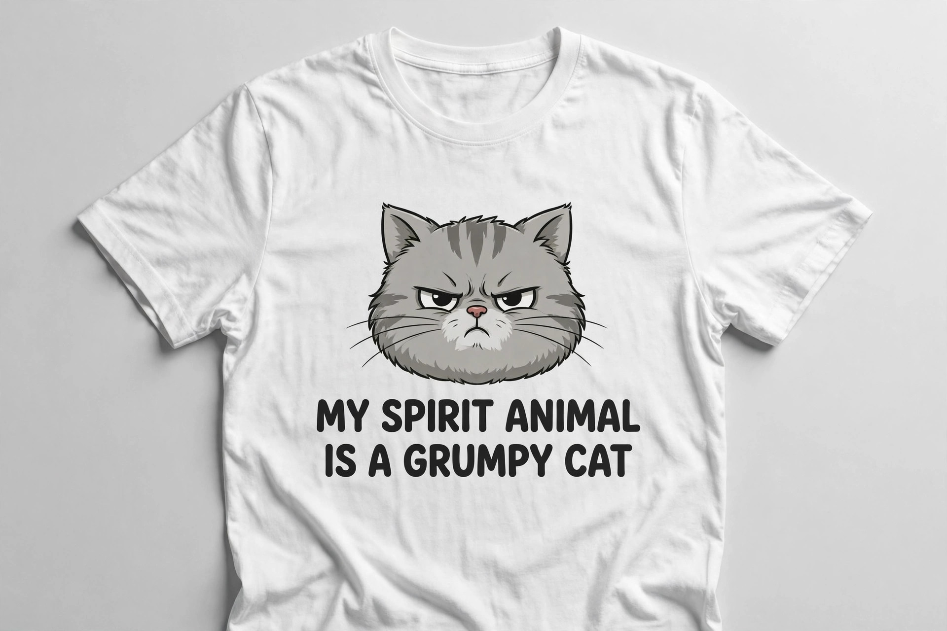 My Spirit Animal Is a Grumpy Cat T-Shirt